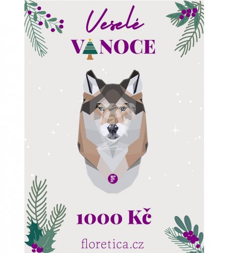 Dárkový poukaz Wolf - 1000 Kč - Druh poukazu: Vytištěný